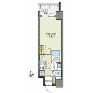 ファスティーナ志賀本通【9階】の間取り