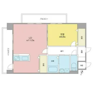 グランシャリオ覺王山【8階】の間取り