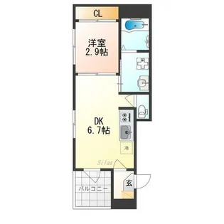 三永レジデンス京都【2階】の間取り