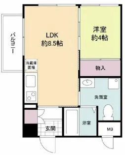 アリス・マナーガーデン谷町【2階】の間取り