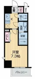グランルージュ中之島南【8階】の間取り
