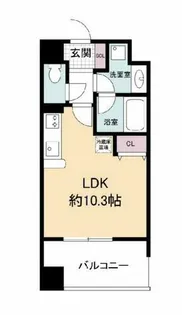 レジディア心斎橋ウエスト【11階】の間取り