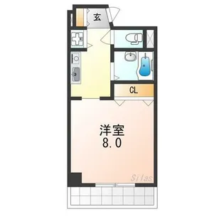 シャルル泉大津【2階】の間取り