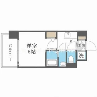エスリード大阪梅田リュクス【6階】の間取り
