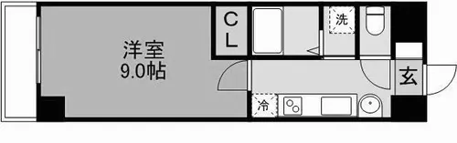 サニー金山【8階】の間取り
