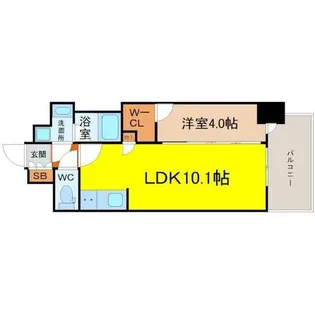 プレサンス ロジェ 車道駅前SOUTH【9階】の間取り