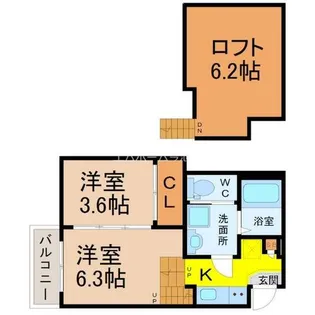 ヴィオラ大幸【2階】の間取り