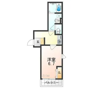 F+style東大阪本庄1号館【3階】の間取り