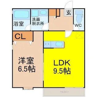 クラージュ吹上【1階】の間取り