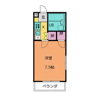 ピュアササキ【2階】の間取り
