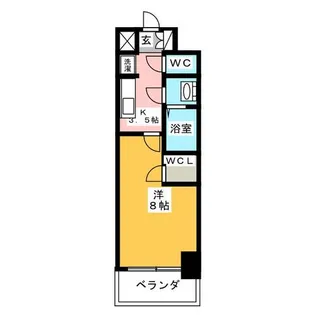 プレサンスNAGOYAファスト【5階】の間取り