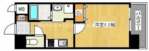 ふぁみーゆアビコⅥ【202号室】の間取り