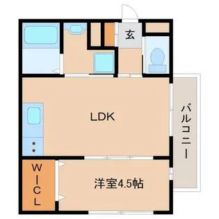 ホワイトメゾン立花【2階】の間取り