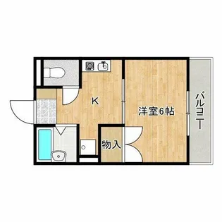 エバーグリーンOKUNO【2階】の間取り