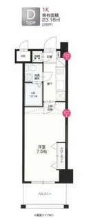 No.67 BENEFIT21博多【4階】の間取り