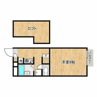 エアフラッツ【2階】の間取り