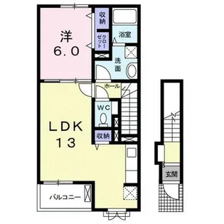 リクソーレⅤ A【2階】の間取り