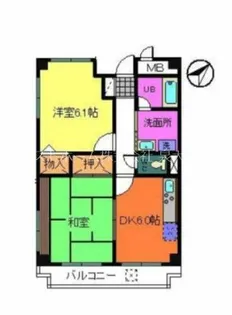 エトワール泉大津【105号室】の間取り