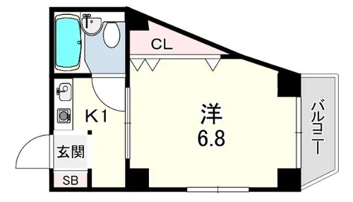 カーサ大森【2階】の間取り