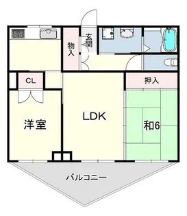 松永マンション【1階】の間取り
