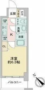 アステリ鶴舞エーナ【12階】の間取り