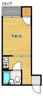 サニーハイツタカヨシ【3階】の間取り