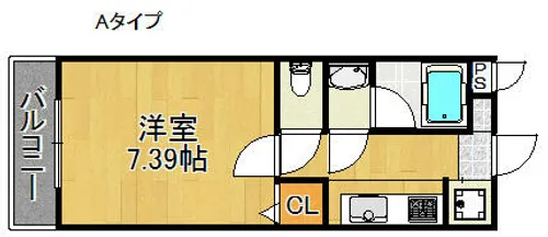 プロムナード西本町【1階】の間取り