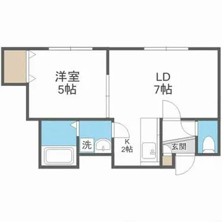 いなんくる しのろ【203号室】の間取り