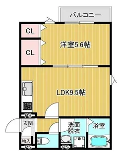ヒロ西九条【2階】の間取り