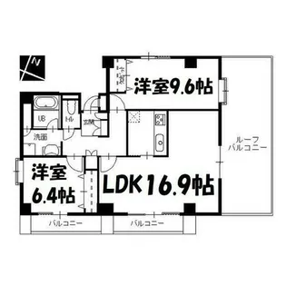 ケイジェイレジデンス覚王山【5階】の間取り