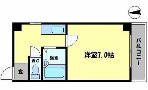 ラパンジール大国5【4階】の間取り