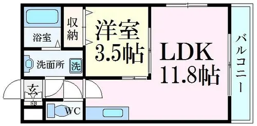 グランピア姫路【2階】の間取り