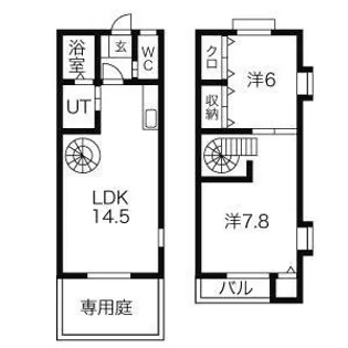 Hills Garden植田A棟【1階】の間取り