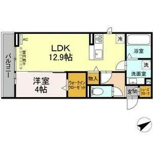 クラージュ【3階】の間取り