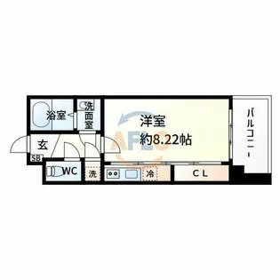 フォレステージュ江坂公園【5階】の間取り