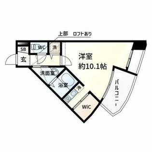フォレステージュ江坂垂水町【7階】の間取り