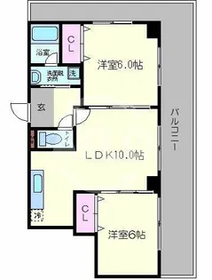 エクセル難波【12階】の間取り