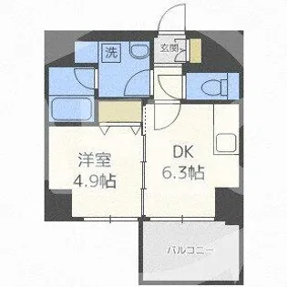 ヴィヴィフルヤ豊崎【2階】の間取り