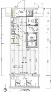 レジュールアッシュ難波MINAMI【1階】の間取り
