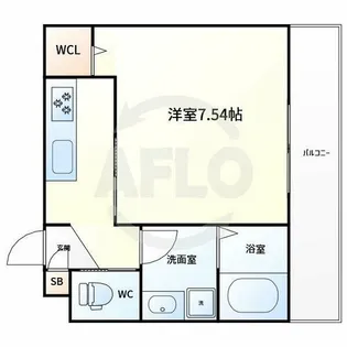 ロイヤルレジデンス万代東【3階】の間取り