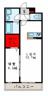 ドミソレイユⅡ【202号室】の間取り