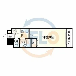 ロイヤルコート華【3階】の間取り