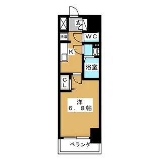 プレサンス名古屋駅ゲート【7階】の間取り