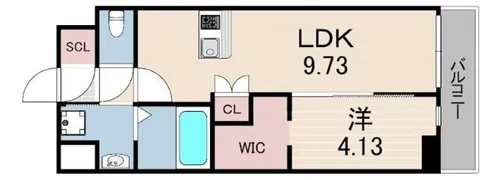 BRIS西宮【6階】の間取り