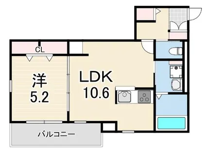 BENE OKAMOTO【2階】の間取り