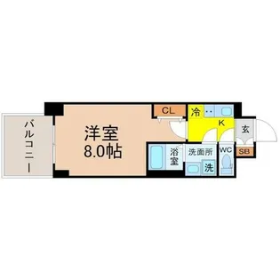 S-RESIDENCE志賀本通North【6階】の間取り