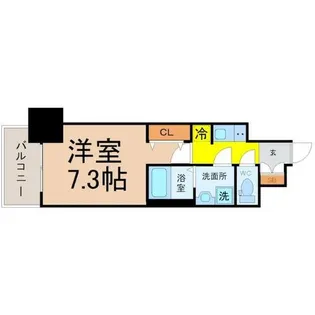 S-RESIDENCE池下駅前【13階】の間取り