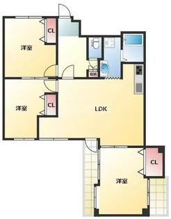 メゾンエトワール【7階】の間取り