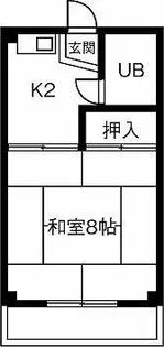 コーポあい【203号室】の間取り