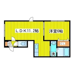 ボヌールN33【205号室】の間取り